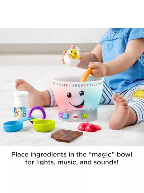Fisher-Price  keverőtál gyerekjáték- Angol nyelvű OUTLET termék