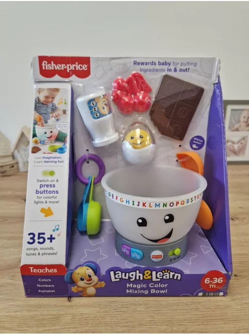 Fisher-Price  keverőtál gyerekjáték- Angol nyelvű OUTLET termék