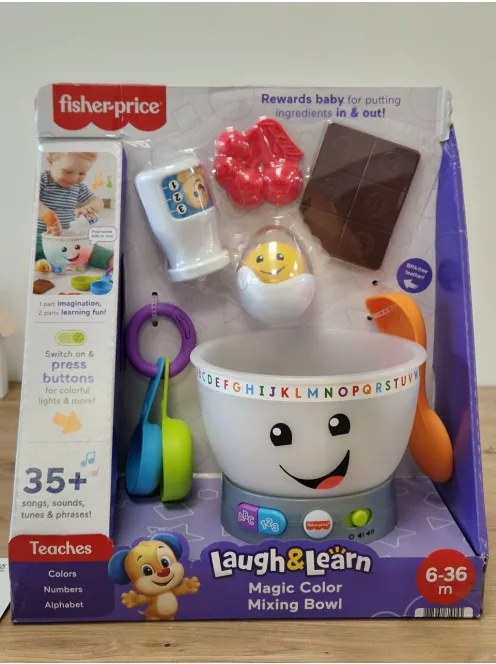 Fisher-Price  keverőtál gyerekjáték- Angol nyelvű OUTLET termék
