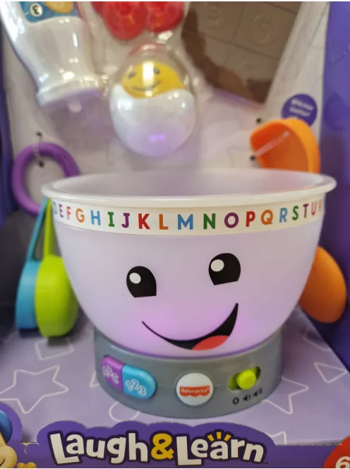 Fisher-Price  keverőtál gyerekjáték- Angol nyelvű OUTLET termék