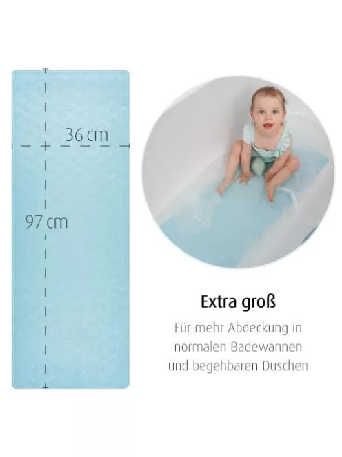 Reer MyHappyBath Mat XL babakádba kádbetét | bálna mintás csúszásgátló felület | 97 x 36 cm OUTLET termék