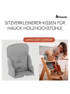   hauck Etetőszék ülőpárna Alpha+, Beta+ & Arketa modellekhez, szürke OUTLET termék