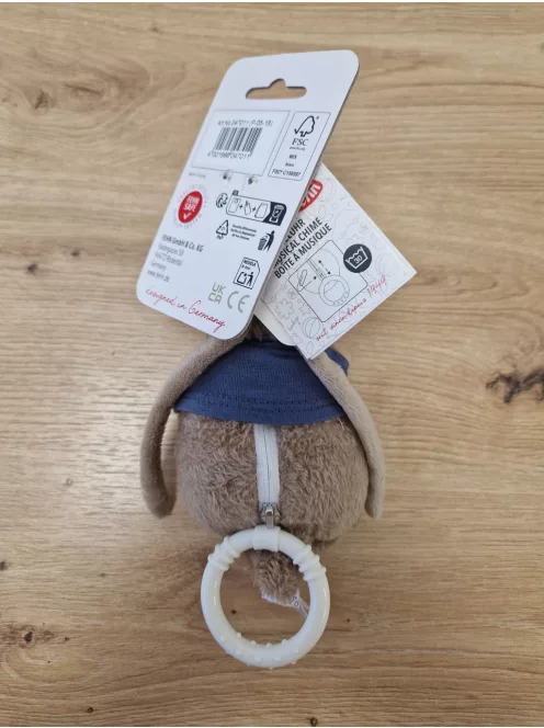 Fehn Mini zenélő felhúzhatós plüss játék, 0 hónapos kortól OUTLET termék