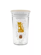 MAM Easy to Drink Cup 360° tanulópohár 290 ml, 8 hónapos kortól, Leopard mintás OUTLET termék