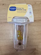 MAM Easy to Drink Cup 360° tanulópohár 290 ml, 8 hónapos kortól, Leopard mintás OUTLET termék
