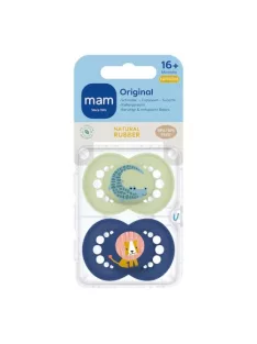   MAM Original latex cumi, 16+ hónap, krokodil és oroszlán, 2 db OUTLET termék