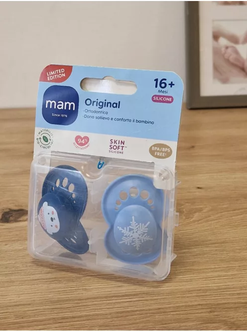 MAM Original Winter Limited Edition cumi, 16+ hónap (2 db), sterilizáló cumitartóval OUTLET termék
