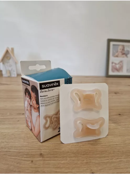 Suavinex  Zero újszülött cumi, 2 db, fiziológiás SX Pro cumitesttel,-2 hó OUTLET termék