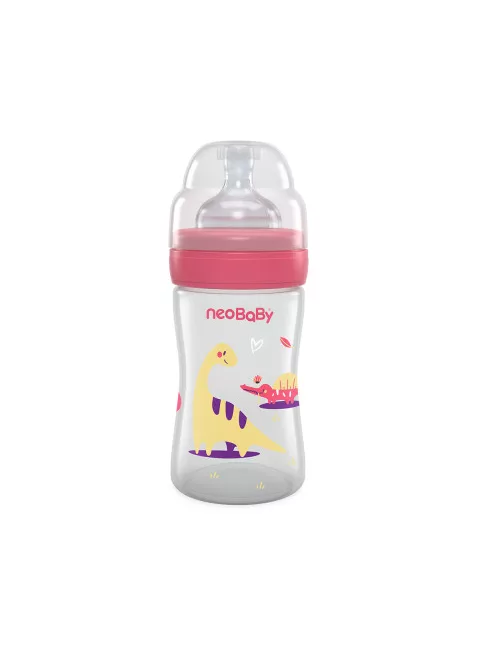 Neobaby Biberon PP Anticolic cumisuveg 150ml Dinos OUTLET termék