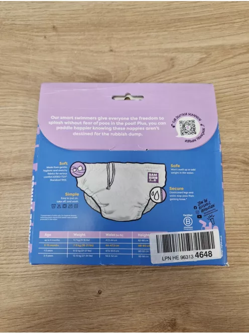 Bambino Mio újrahasználható úszópelenka (7–9 kg),  életkor: 6–12 hónap OUTLET termék