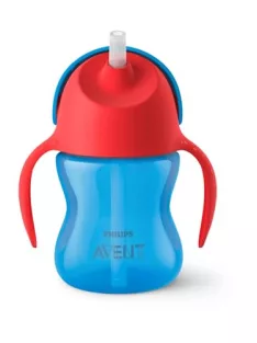   Philips AVENT SCF796/01 szívószálas itatópohár, kék OUTLET termék