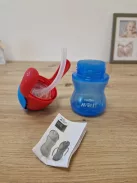 Philips AVENT SCF796/01 szívószálas itatópohár, kék OUTLET termék