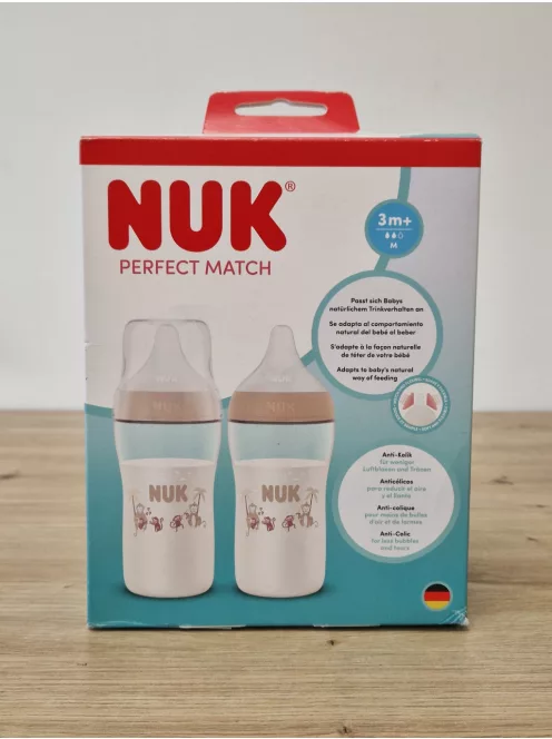 NUK Perfect Match cumisüveg 3+ hó,  260 ml OUTLET termék