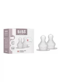   BIBS 2 darabos etetőcumi Szilikon, 6+ hó, antikólikás, kerek cumiformával – szilikon OUTLET termék