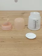 Suavinex Zero Zero anti-kolik cumisüveg lassú folyású szilikon etetőcumival (S), 0 hónapos kortól, újszülötteknek, 180 ml OUTLET termék