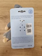 Sterntaler Heiko játékbaba, beépített csörgővel, újszülött kortól, 23 cm, fekete/fehér OUTLET termék