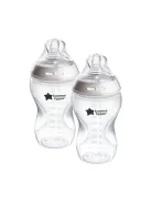 Tommee Tippee cumisüveg, Natural Start kólika elleni cumisüveg, 340 ml, 2 db-os db, önsterilizáló, OUTLET termék