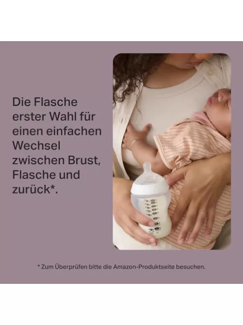 Tommee Tippee cumisüveg, Natural Start kólika elleni cumisüveg, 340 ml, 2 db-os db, önsterilizáló, OUTLET termék