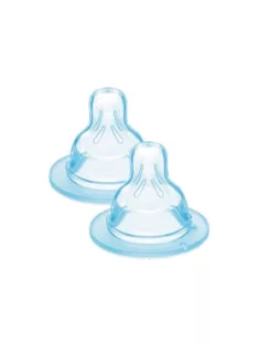  MAM etetőcumi, 1-es méret, lassú folyás, SkinSoft szilikonból, 0 hónapos kortól, 2 db OUTLET termék