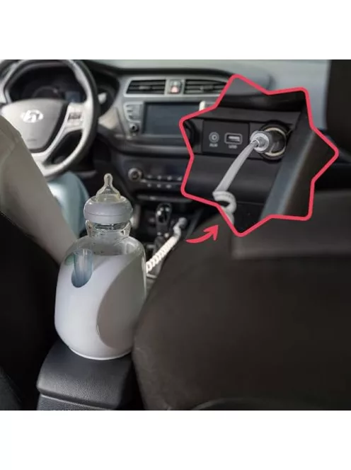 Badabulle Baby Easy+ cumisüveg-melegítő utazáshoz - autós adapterrel OUTLET termék