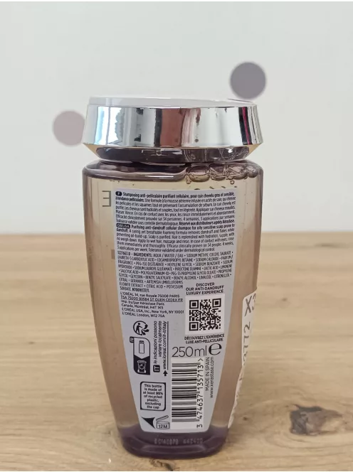 Kérastase nyugtató korpásodás elleni sampon, zsíros és érzékeny fejbőrre, 250 ml OUTLET termék