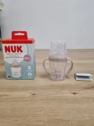 NUK Perfect Match ivástanuló palack 6+ hó, 150 ml  kifolyásgátló ivótanuló pohár, majom, 1 db OUTLET termék