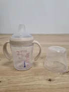 NUK Perfect Match ivástanuló palack 6+ hó, 150 ml  kifolyásgátló ivótanuló pohár, majom, 1 db OUTLET termék