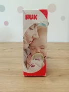 NUK Kiddy Cup kisgyermek itatópohár, 12+ hó, 300 ml, Kifolyásgátló, megerősített ivószelep, Csipesz és védőkupak, Sárga OUTLET termék