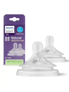   Philips AVENT Natural Response etetőcumi – 2 db-os  1-es folyáserősség 0 hó kortól, OUTLET termék