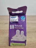 Philips AVENT Natural Response etetőcumi – 2 db-os  1-es folyáserősség 0 hó kortól, OUTLET termék