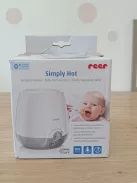 Reer bébiétel-melegítő cumisüveghez és bébiételes üveghez, fehér/szürke OUTLET termék