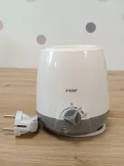 Reer bébiétel-melegítő cumisüveghez és bébiételes üveghez, fehér/szürke OUTLET termék