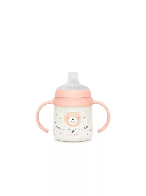 Suavinex itatópohár világító effektussal, csőrös pohár babáknak,150 ml, 6 hó+, OUTLET termék