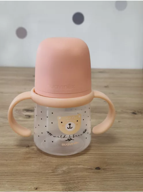 Suavinex itatópohár világító effektussal, csőrös pohár babáknak,150 ml, 6 hó+, OUTLET termék