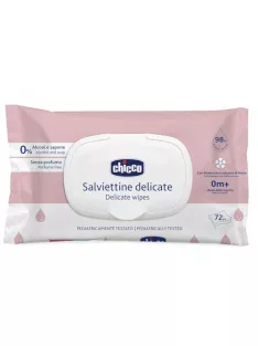   Chicco popsitörlő kattintós fedéllel, alkoholmentes, érzékeny bőrre 72 db OUTLET termék