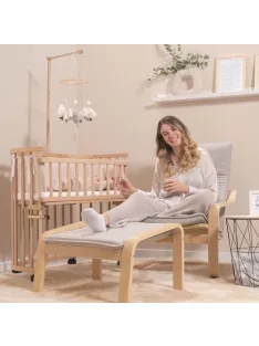   babybay parketta kerékkészlet / kerekek minden babybay modellhez / szülői ágy mellé helyezhető kiságyból kerekes kiságy (fekete) (1 darabos csomag) OUTLET termék