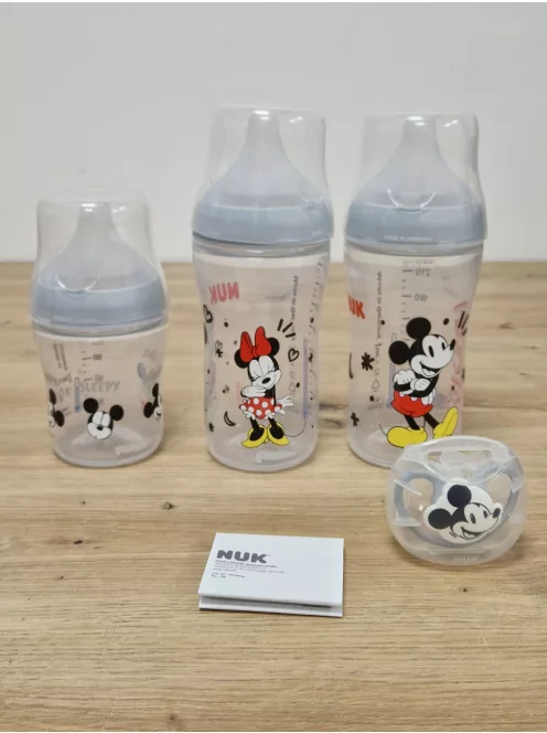 NUK Perfect Match cumisüveg és cumi ajándékszett újszülötteknek, 0–6 hó, 4 db OUTLET termék