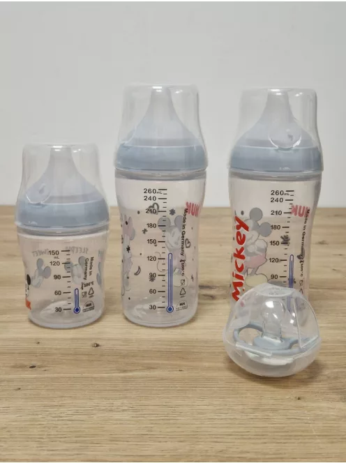 NUK Perfect Match cumisüveg és cumi ajándékszett újszülötteknek, 0–6 hó, 4 db OUTLET termék