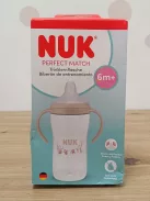NUK Perfect Match itatópalack  6+hó 260 ml  kifolyásmentes itatópohár, majom mintás 1 db OUTLET termék
