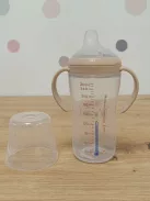 NUK Perfect Match itatópalack  6+hó 260 ml  kifolyásmentes itatópohár, majom mintás 1 db OUTLET termék