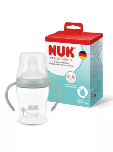   NUK Perfect Match ivástanuló palack  6+ hó 150 ml, kifolyásmentes itatópohár, bárány, 1 db OUTLET termék