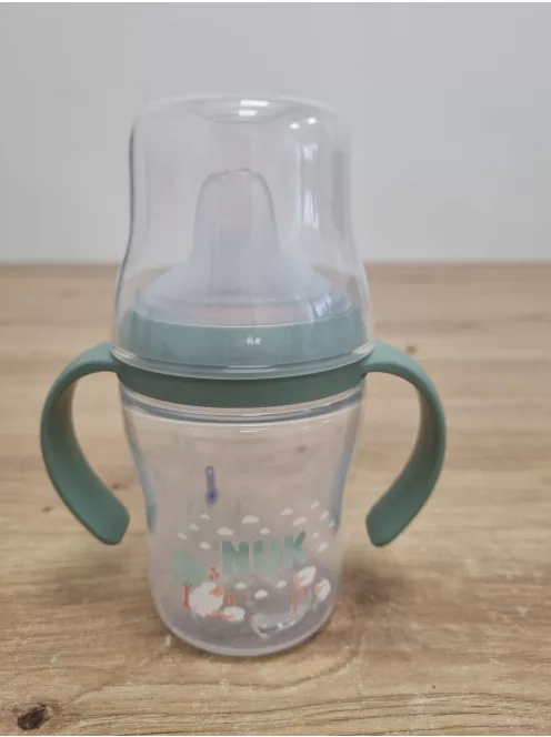 NUK Perfect Match ivástanuló palack  6+ hó 150 ml, kifolyásmentes itatópohár, bárány, 1 db OUTLET termék