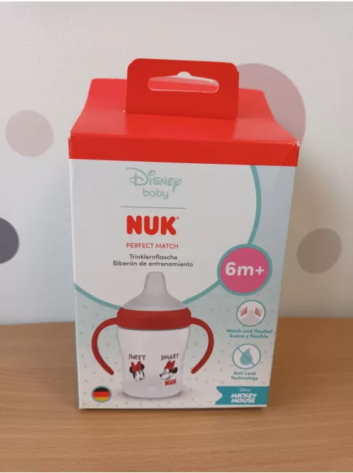 NUK Perfect Match ivástanuló palack, 6+ hó, 150 ml,  Disney Minnie Mouse, 1 db OUTLET termék