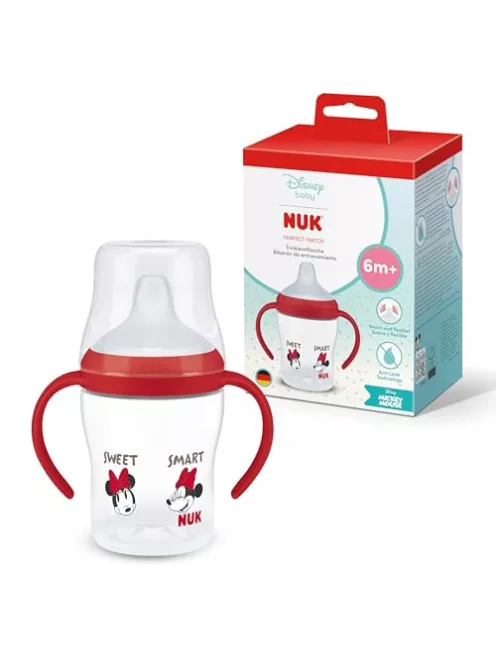 NUK Perfect Match ivástanuló palack 6+ hó 150 ml, Disney Minnie Mouse, 1 db OUTLET termék