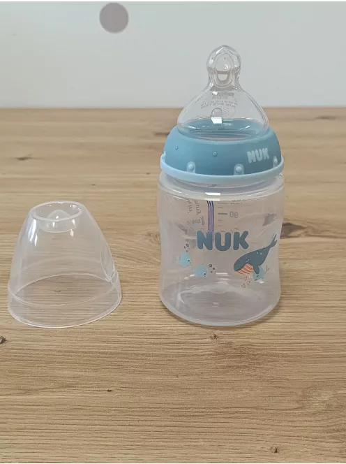NUK First Choice Perfect Start cumisüveg ajándékszett újszülötteknek, 0–6 hónap, Bálna OUTLET termék