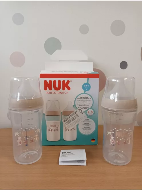 NUK Perfect Match cumisüveg 3+ hó,  260 ml OUTLET termék