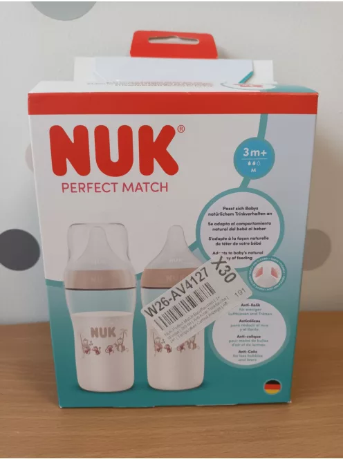 NUK Perfect Match cumisüveg 3+ hó,  260 ml OUTLET termék