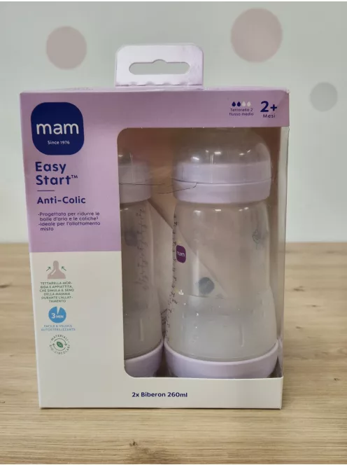 MAM Easy Start cumisüveg, 260 ml 2 db-os szett OUTLET termék
