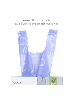   Ubbi eldobható pelenkatasak, levendula illatú, könnyen összekötözhető füllel, 200 darab OUTLET termék