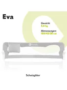 Lionelo Eva leesésgátló rács gyerekágyhoz, 150 x 42 cm OUTLET termék